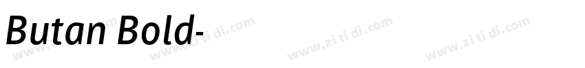 Butan Bold字体转换